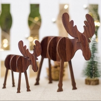 3D Houten rendier - Klein